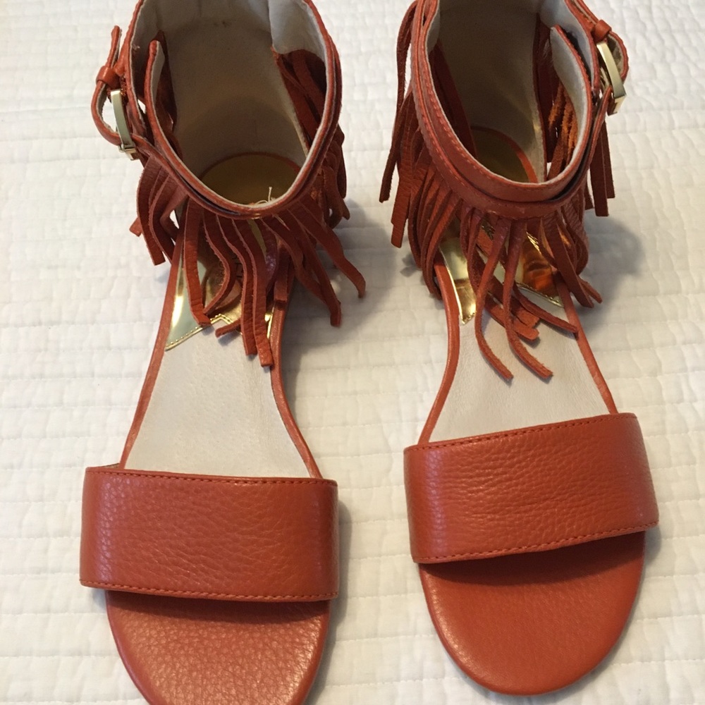 Michael Kors wedge sandals size 7.5 genuine leather